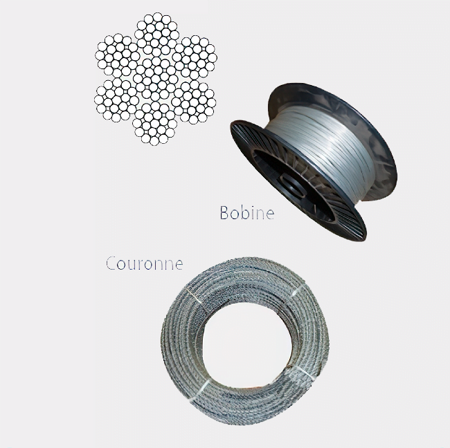 Câbles acier - INOX 7 X 19 1 Câbles acier - INOX 7 X 19