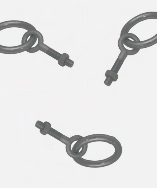 Anneau d'écurie à écrou - acier zingué