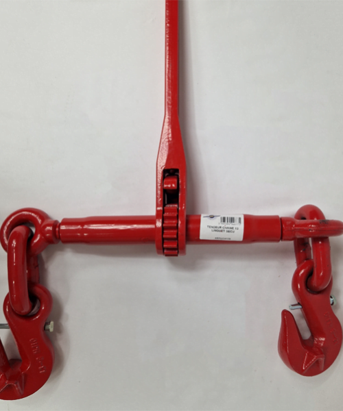 Tendeur d'arrimage à cliquet avec sécurité