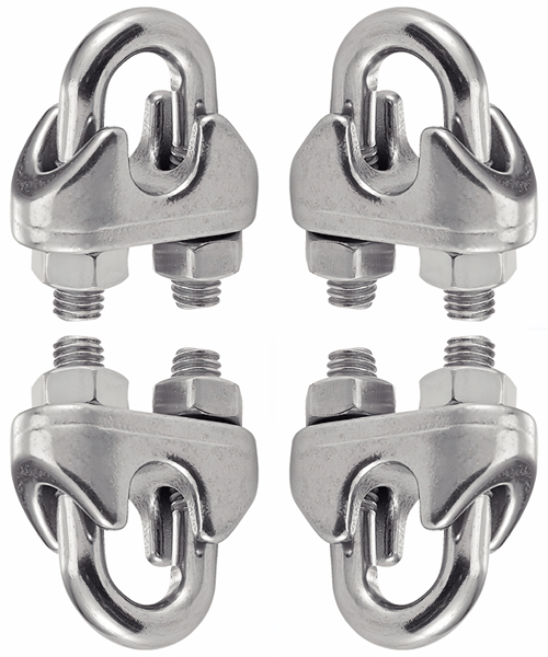 Serre-câble à étrier inox