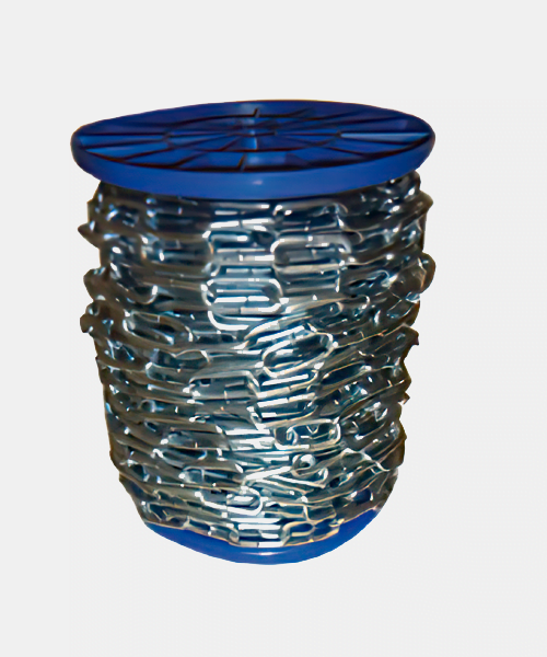 Chaîne droite maille courte - acier zingué